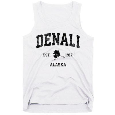 Denali Park Alaska Ak Vintage Established Sports Design Tank Top
