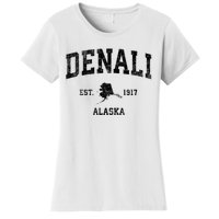 Denali Park Alaska Ak Vintage Established Sports Design Women's T-Shirt