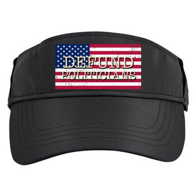 Defund Politicians American Flag Adult Drive Performance Visor