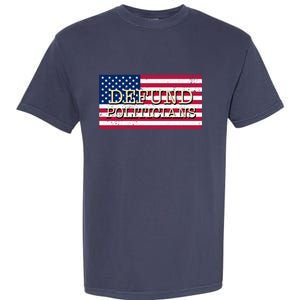 Defund Politicians American Flag Garment-Dyed Heavyweight T-Shirt