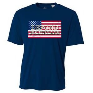 Defund Politicians American Flag Cooling Performance Crew T-Shirt