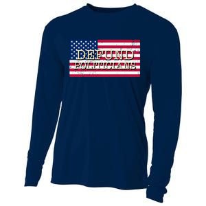 Defund Politicians American Flag Cooling Performance Long Sleeve Crew