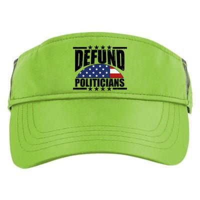 Defund Politicians American USA Flag Adult Drive Performance Visor