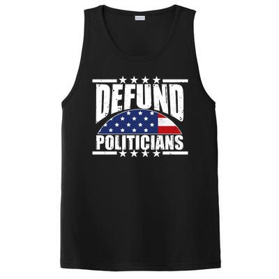 Defund Politicians American USA Flag PosiCharge Competitor Tank