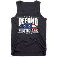 Defund Politicians American USA Flag Tank Top