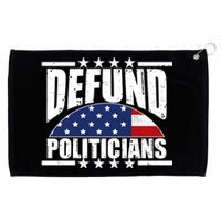 Defund Politicians American USA Flag Grommeted Golf Towel