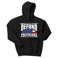 Defund Politicians American USA Flag Kids Hoodie