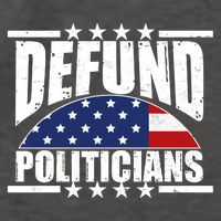 Defund Politicians American USA Flag Vector Backpack