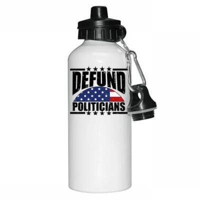 Defund Politicians American USA Flag Aluminum Water Bottle