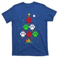 Dog Paws As Christmas Tree Matching Dog Lover Owner Family Great Gift T-Shirt