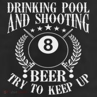 Drinking Pool And Shooting Beer Funny Billiards Gift Present Beanie