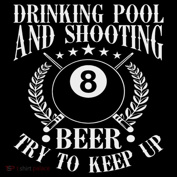 Drinking Pool And Shooting Beer Funny Billiards Gift Present Flatbill Hat