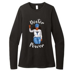 Doctor Power African American Dr Black Cool Cute Gift Womens CVC Long Sleeve Shirt