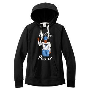 Doctor Power African American Dr Black Cool Cute Gift Women's Fleece Hoodie