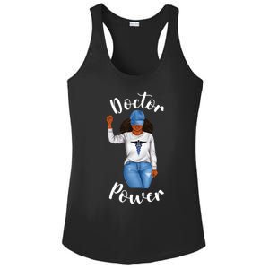 Doctor Power African American Dr Black Cool Cute Gift Ladies PosiCharge Competitor Racerback Tank