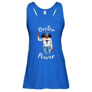 Doctor Power African American Dr Black Cool Cute Gift Ladies Essential Flowy Tank