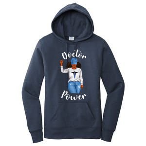 Doctor Power African American Dr Black Cool Cute Gift Women's Pullover Hoodie