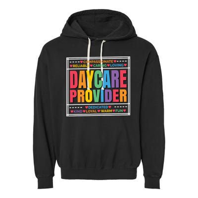 Daycare Provider And Childcare Provider Garment-Dyed Fleece Hoodie