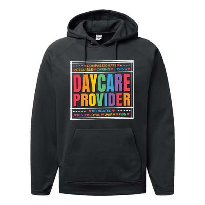 Daycare Provider And Childcare Provider Performance Fleece Hoodie