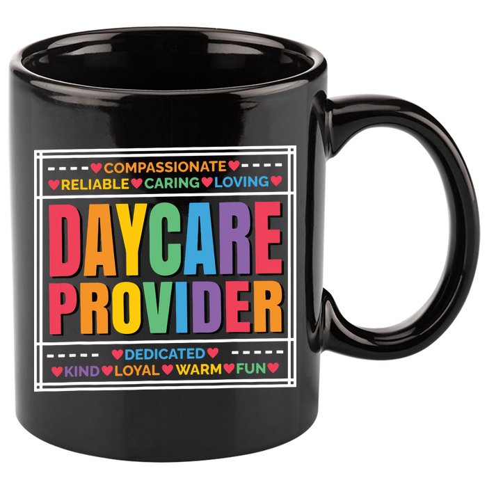 Daycare Provider And Childcare Provider 11oz C Handle Ceramic Mug