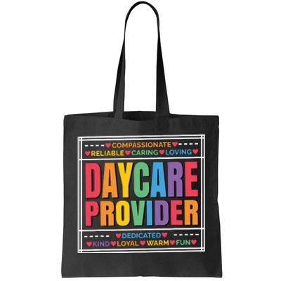 Daycare Provider And Childcare Provider Tote Bag