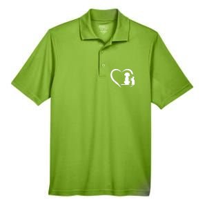 Dog Puppy And Baby Cat Heart Animal Dog & Cat Heart Men's Origin Performance Pique Polo