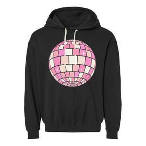 Danish Pastel Aesthetic Disco Ball Preppy Garment-Dyed Fleece Hoodie