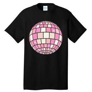 Danish Pastel Aesthetic Disco Ball Preppy Tall T-Shirt