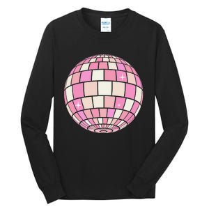 Danish Pastel Aesthetic Disco Ball Preppy Tall Long Sleeve T-Shirt