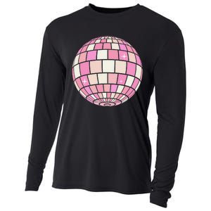 Danish Pastel Aesthetic Disco Ball Preppy Cooling Performance Long Sleeve Crew