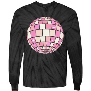 Danish Pastel Aesthetic Disco Ball Preppy Tie-Dye Long Sleeve Shirt