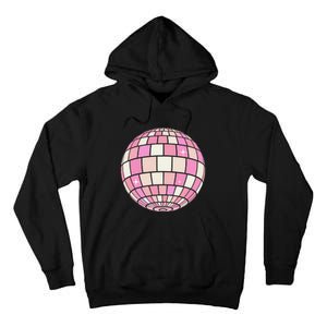 Danish Pastel Aesthetic Disco Ball Preppy Tall Hoodie