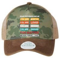 Dear Person Behind Me The World Is A Better Place With You Legacy Tie Dye Trucker Hat