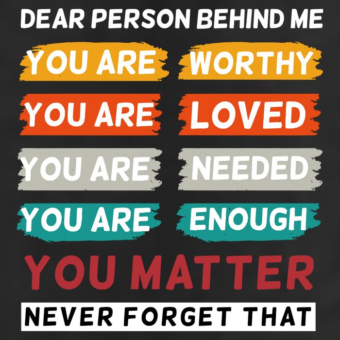 Dear Person Behind Me The World Is A Better Place With You 25L Jumbo Tote