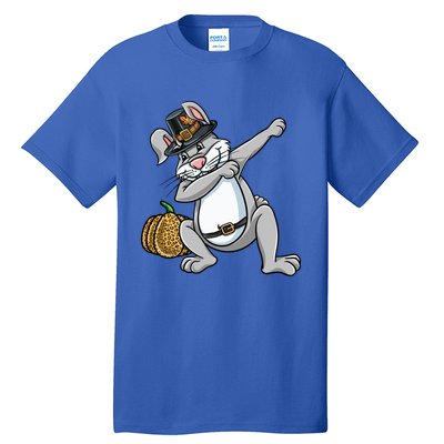 Dabbing Pilgrim Bunny Thanksgiving Gift Tall T-Shirt