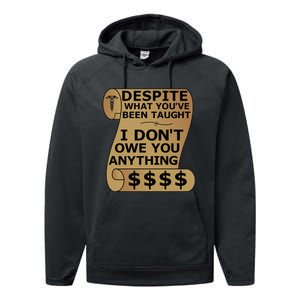 Dear Person Behind Me The World Is A Better Place 2 Side Performance Fleece Hoodie