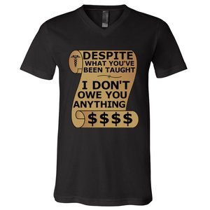 Dear Person Behind Me The World Is A Better Place 2 Side V-Neck T-Shirt