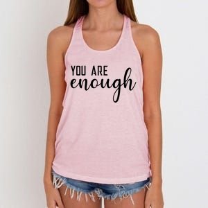 Dear Person Behind Me You Are Enough Love Be Kind Kindness Gift Women's Knotted Racerback Tank