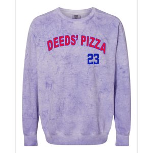 Deeds Pizza Baseball Colorblast Crewneck Sweatshirt