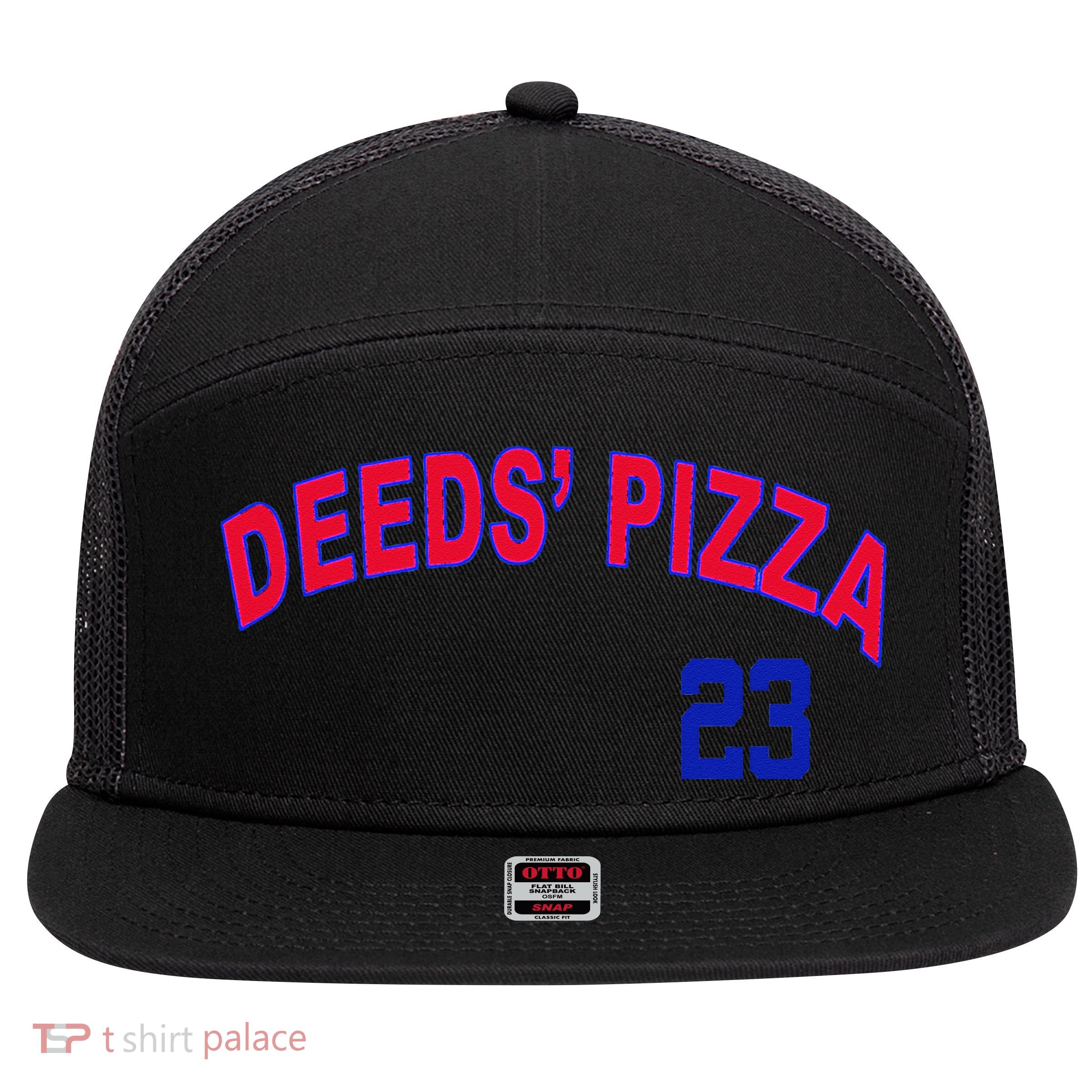 Deeds Pizza Baseball 7 Panel Mesh Trucker Snapback Hat