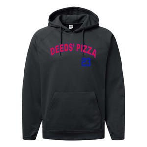 Deeds Pizza Baseball Performance Fleece Hoodie