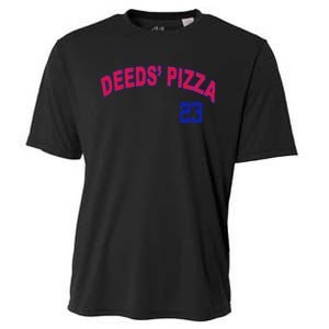 Deeds Pizza Baseball Cooling Performance Crew T-Shirt