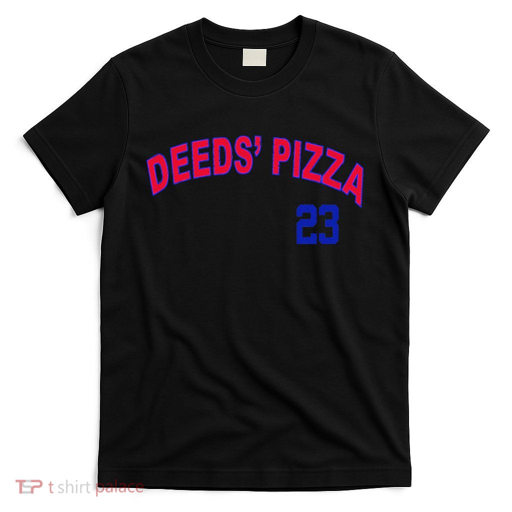 Deeds Pizza Baseball T-Shirt