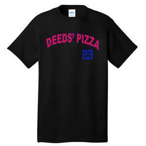 Deeds Pizza Baseball Tall T-Shirt