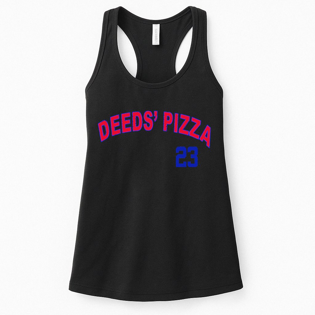 Deeds Pizza Baseball Womens Tank Top