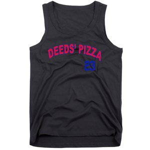 Deeds Pizza Baseball Tank Top