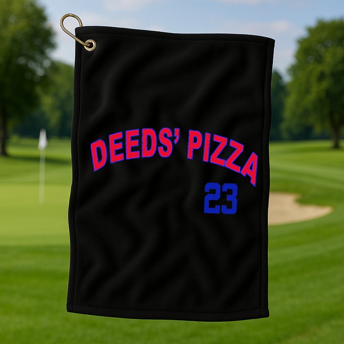 Deeds Pizza Baseball Golf Towel