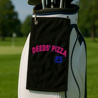 Deeds Pizza Baseball Golf Towel