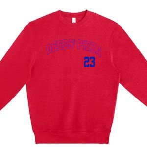 Deeds Pizza Baseball Premium Crewneck Sweatshirt