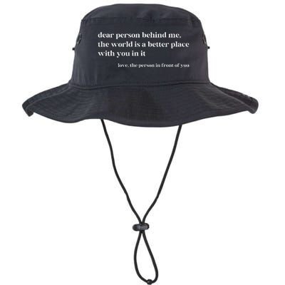 Dear Person Behind Me The World Is A Better Place With You Legacy Cool Fit Booney Bucket Hat